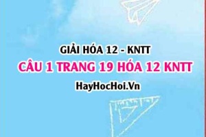Giải câu 1 luyện tập trang 19 Hóa 12 Kết nối tri thức SGK
